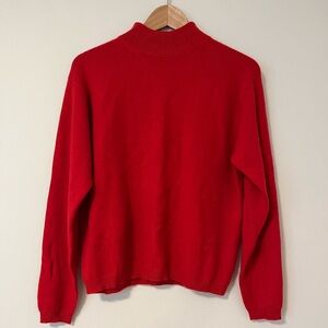 100% Red Cashmere Sweater